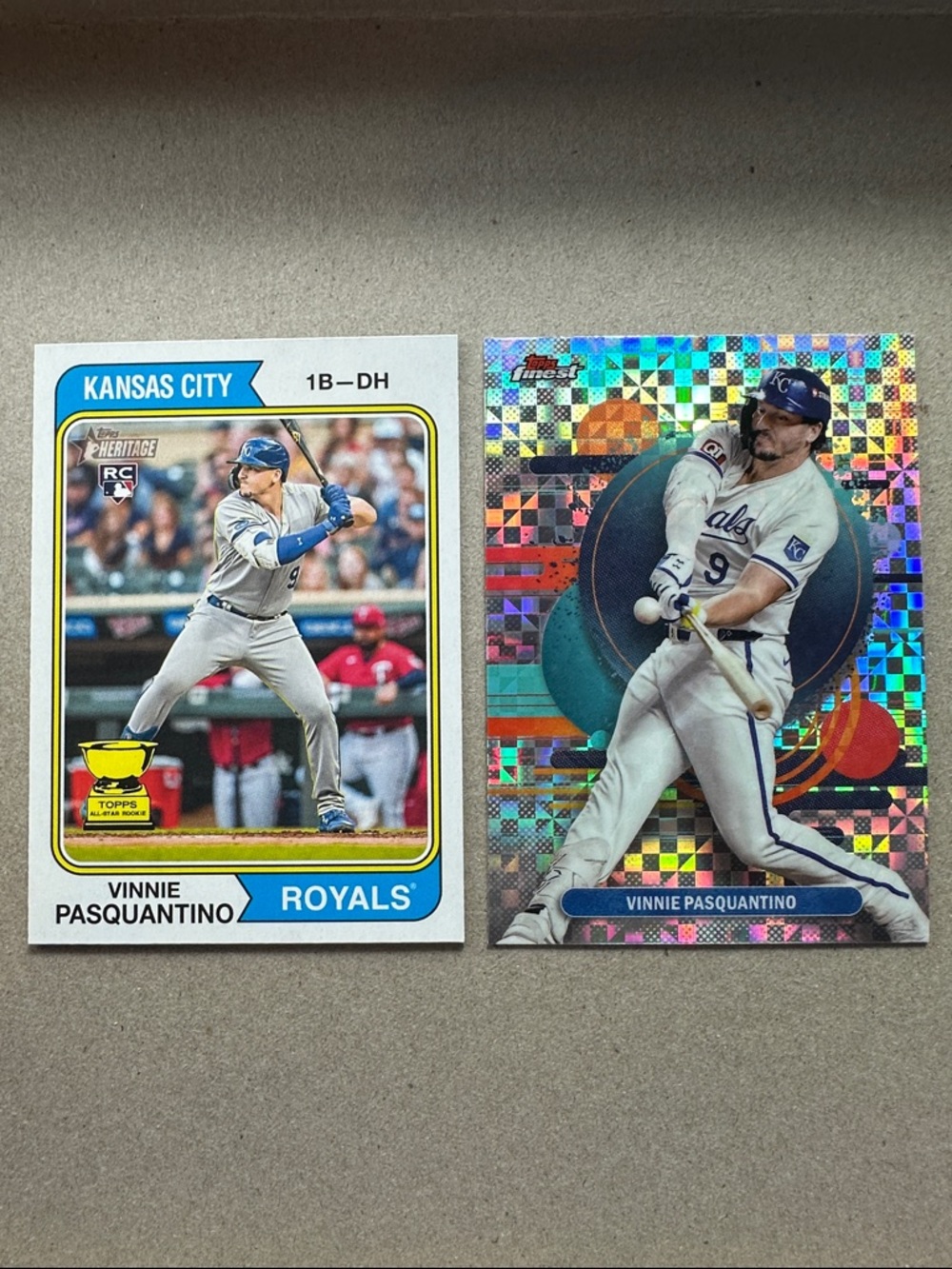 Jac Caglianone/Pasquantino/Jensen rookie cards w/ Bobby Witt Jr & Perez (17) - Picture 5 of 16